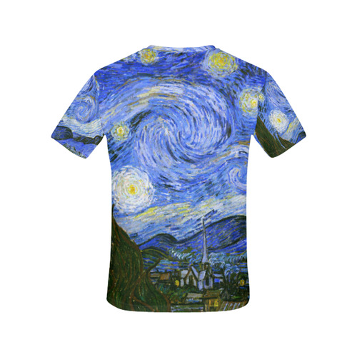 Van Gogh Starry Night All Over Print T-Shirt for Women (USA Size) (Model T40)