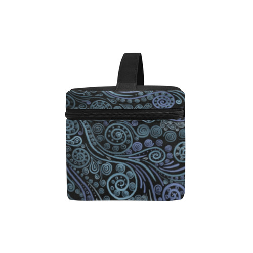 3D ornaments, psychedelic blue Lunch Bag/Large (Model 1658)