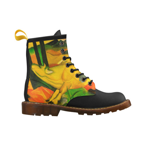 The Yellow Cow by Franz Marc High Grade PU Leather Martin Boots For Women Model 402H