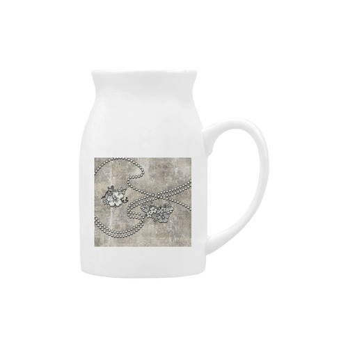 Decorative design, damask Milk Cup (Large) 450ml