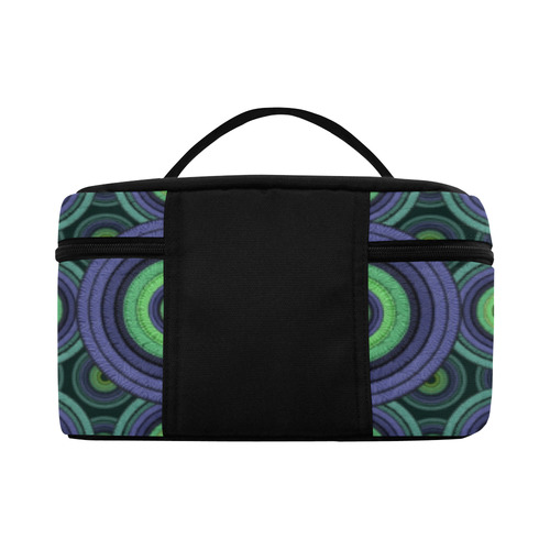 Green and Blue Stitched  Pattern Lunch Bag/Large (Model 1658)
