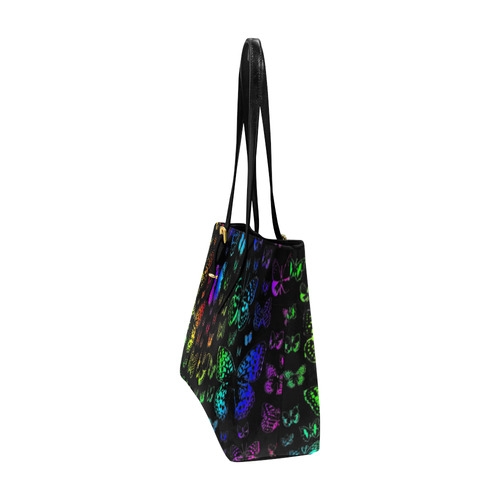 Rainbow Butterflies Euramerican Tote Bag/Large (Model 1656)