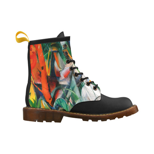 In The Rain by Franz Marc High Grade PU Leather Martin Boots For Women Model 402H