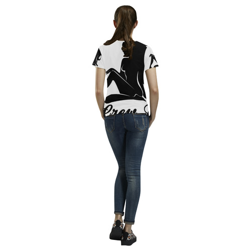 ccd re-up tshirt All Over Print T-Shirt for Women (USA Size) (Model T40)