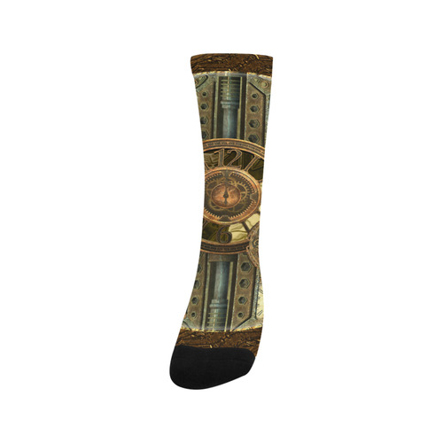 Steampunk clocks and gears Trouser Socks