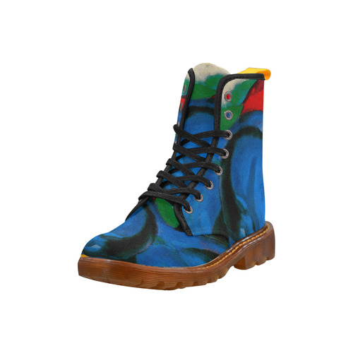 The Little Blue Horses by Franz Marc Martin Boots For Women Model 1203H
