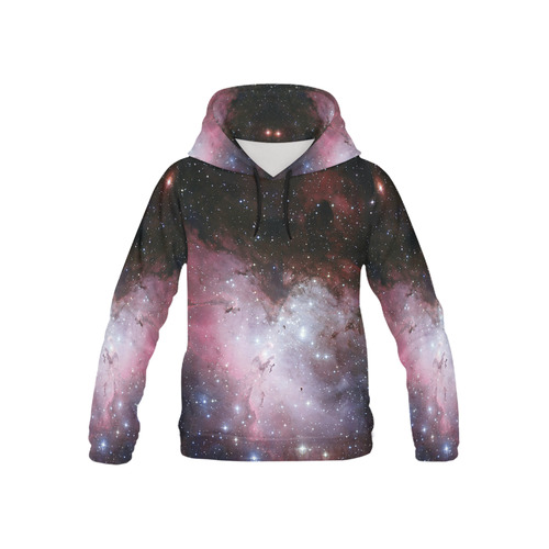 Eagle Nebula All Over Print Hoodie for Kid (USA Size) (Model H13)