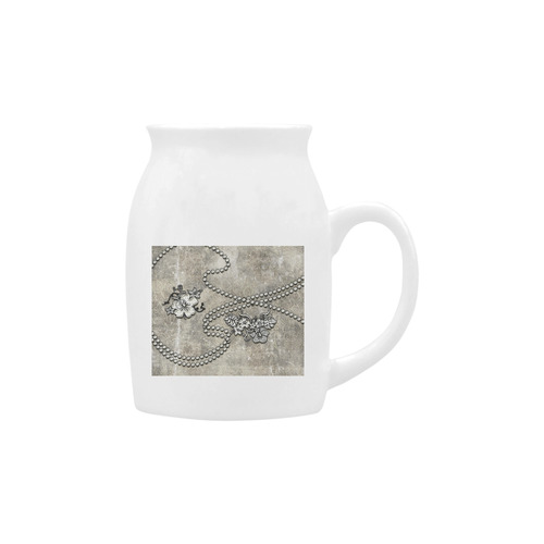 Decorative design, damask Milk Cup (Small) 300ml