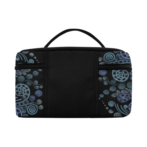 3D ornaments, psychedelic blue Lunch Bag/Large (Model 1658)