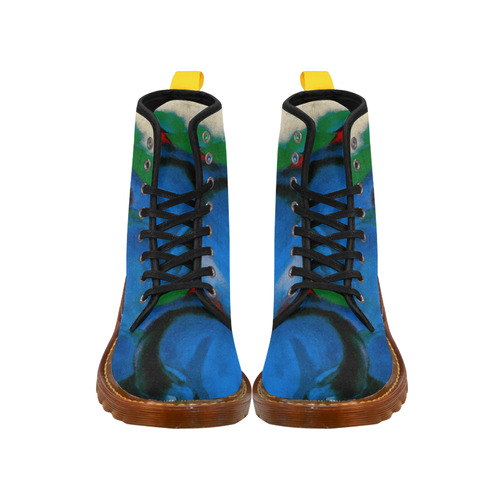 The Little Blue Horses by Franz Marc Martin Boots For Women Model 1203H