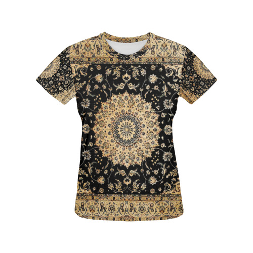 Vintage Persian Rug Floral Pattern