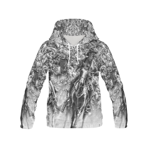Wild West by Martina Webster All Over Print Hoodie for Women (USA Size) (Model H13)