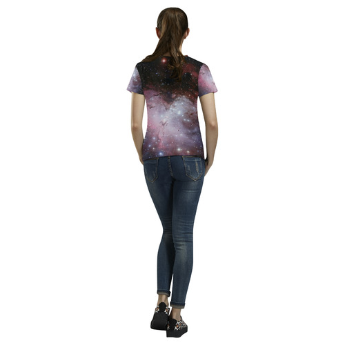 Eagle Nebula All Over Print T-Shirt for Women (USA Size) (Model T40)