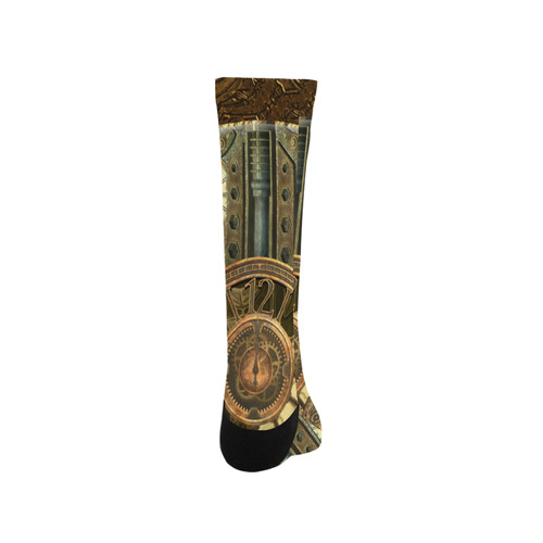 Steampunk clocks and gears Trouser Socks