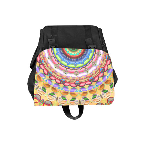 Peace Mandala Casual Shoulders Backpack (Model 1623)