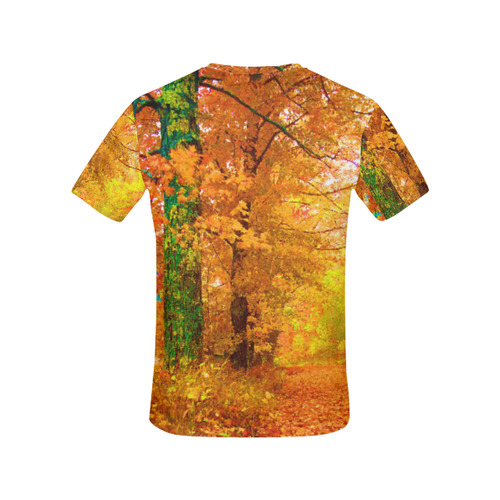 Vermont Autumn Nature Landscape Tree All Over Print T-Shirt for Women (USA Size) (Model T40)