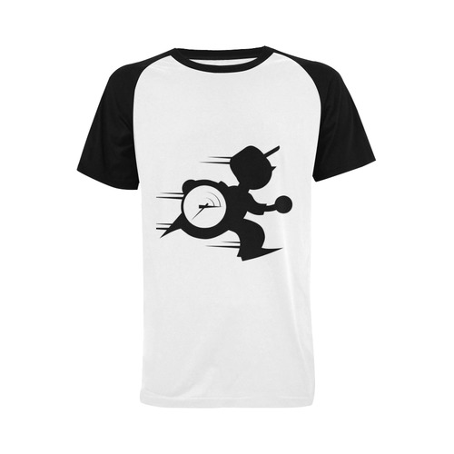 mtp connect t shirt blk/whit Men's Raglan T-shirt (USA Size) (Model T11)