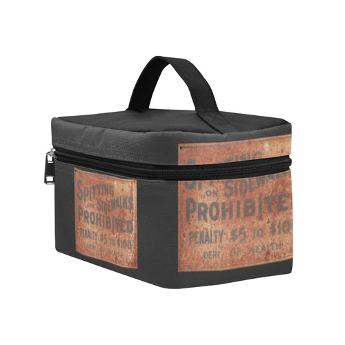 Spitting prohibited, penalty, photo Lunch Bag/Large (Model 1658)