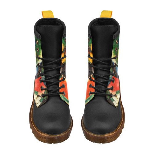 The Mandrill by Franz Marc High Grade PU Leather Martin Boots For Women Model 402H