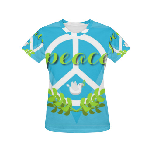 Peace Sign White Dove Olive Branch