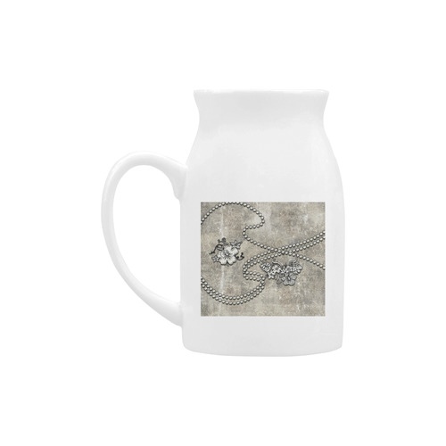 Decorative design, damask Milk Cup (Large) 450ml