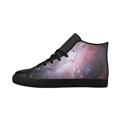 Eagle Nebula Aquila High Top Microfiber Leather Men's Shoes (Model 032)