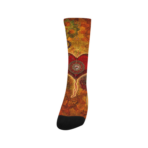 Steampunk decorative heart Trouser Socks