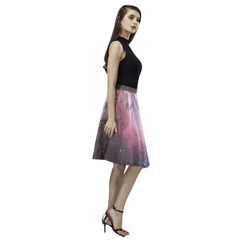 Eagle Nebula Melete Pleated Midi Skirt (Model D15)