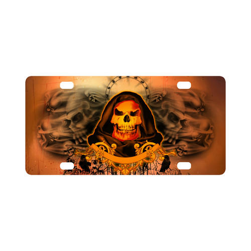 The skulls Classic License Plate