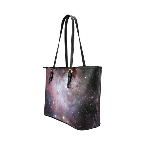 Eagle Nebula Leather Tote Bag/Large (Model 1651)