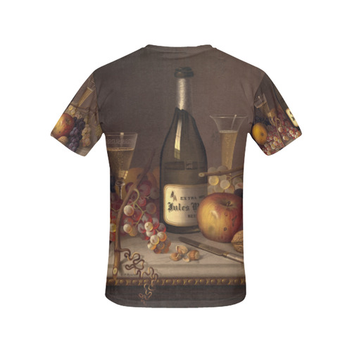 Vintage Still Life Painting Fruit All Over Print T-Shirt for Women (USA Size) (Model T40)