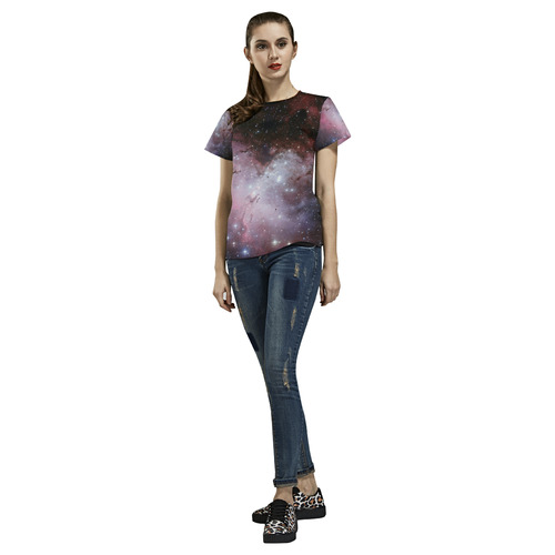 Eagle Nebula All Over Print T-Shirt for Women (USA Size) (Model T40)