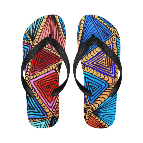 Patterns Flip Flops for Men/Women (Model 040)