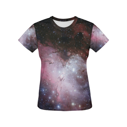 Eagle Nebula All Over Print T-Shirt for Women (USA Size) (Model T40)