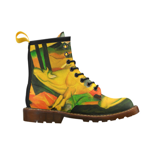 The Yellow Cow by Franz Marc High Grade PU Leather Martin Boots For Women Model 402H