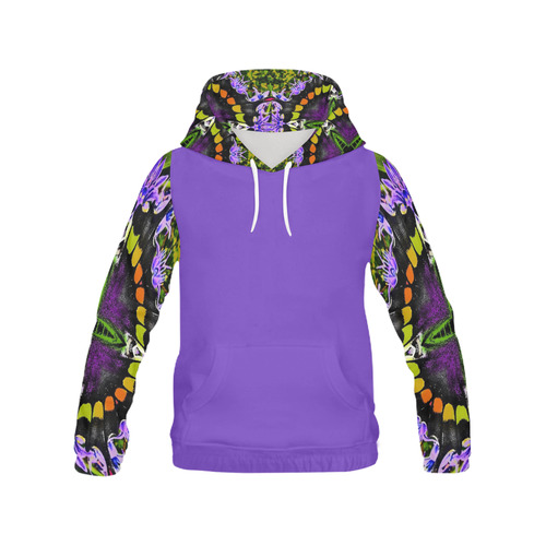Butterfly Pattern by Martina Webster All Over Print Hoodie for Women (USA Size) (Model H13)