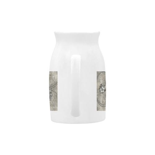 Decorative design, damask Milk Cup (Large) 450ml