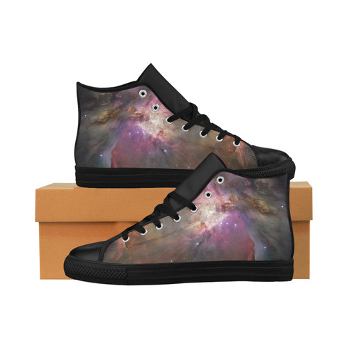 Orion Nebula Hubble 2006 Aquila High Top Microfiber Leather Men's Shoes (Model 032)