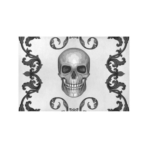 Filigree Skull Gothic Art Placemat 12’’ x 18’’ (Four Pieces)