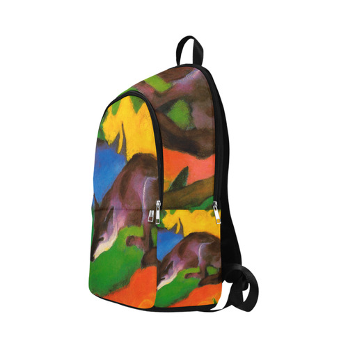 Black Fox by Franz Marc Fabric Backpack for Adult (Model 1659)