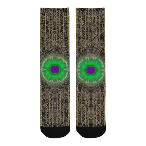 in the stars and pearls is a flower Trouser Socks