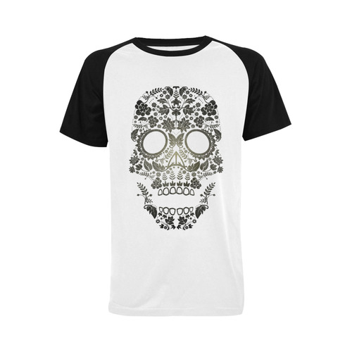 Sugar Skull Men's Raglan T-shirt (USA Size) (Model T11)