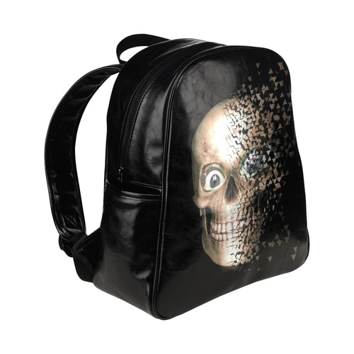 Broken Skull by JamColors Multi-Pockets Backpack (Model 1636)