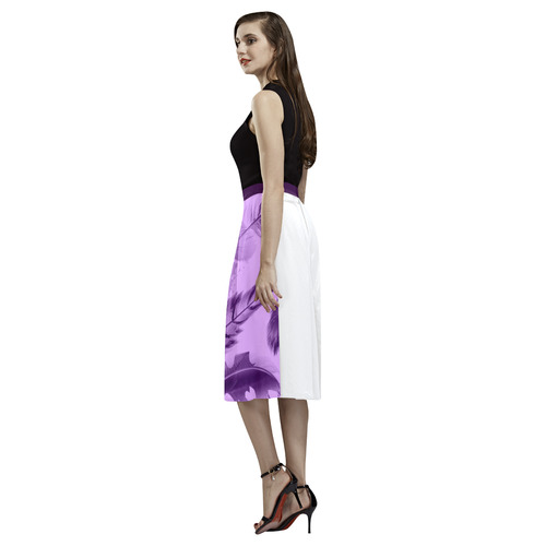 Feathers purple / Original designers skirt Aoede Crepe Skirt (Model D16)