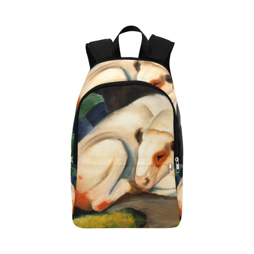 The Bull by Franz Marc Fabric Backpack for Adult (Model 1659)