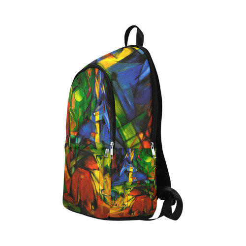 Deers in Wood by Franz Marc Fabric Backpack for Adult (Model 1659)