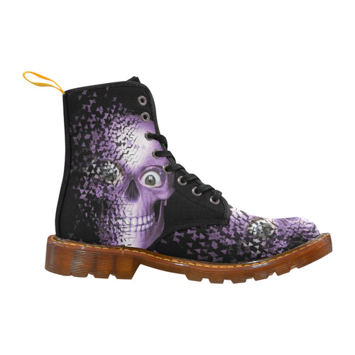 Broken Skull, lilac by JamColors Martin Boots For Women Model 1203H