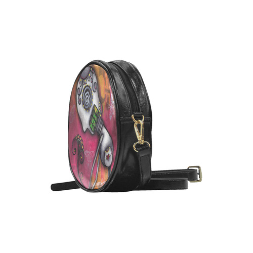 Smell the flowers Round Sling Bag (Model 1647)