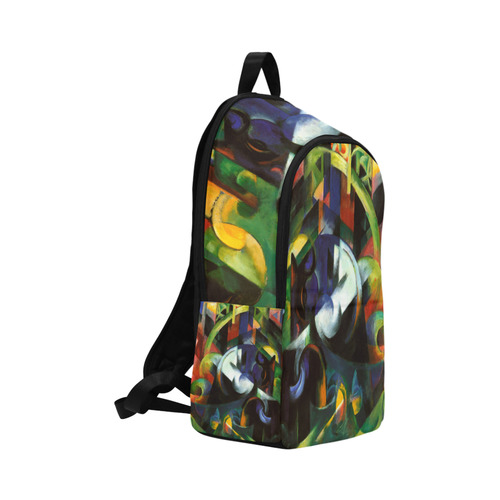 Picture With Cows by Franz Marc Fabric Backpack for Adult (Model 1659)