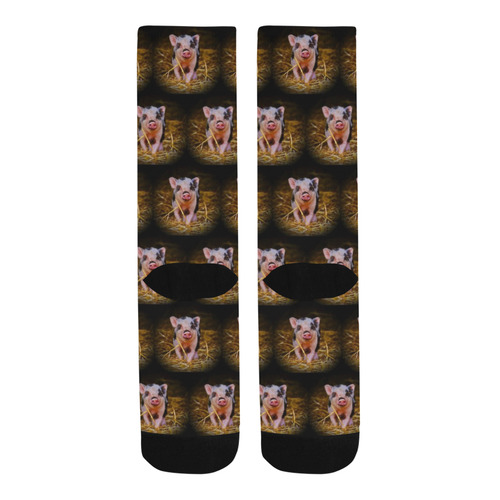 cute animal drops - piglet by JamColors Trouser Socks